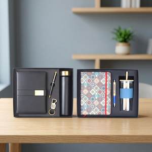 Coffret Cadeau d'Entreprise Personnalisable en Cuir PU Liviya, Meilleure Vente, avec Carnet à Impression Numérique Couleur Personnalisée - Product Image 2