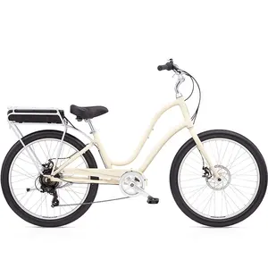 29" OEM American Aluminum Frame 48V 500W Custom Bike 14AH Lithium Cheap Adult 45KM/H Women Lady Electric Beach Cruiser