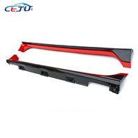 Kits de carrocería de coche ABS negro brillante faldas de parachoques laterales para Honda Civic 10th Gen Sedan FC1 Si Coupe FC3 Hatchback FK8 tipo R 2016-2021