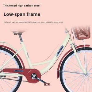 Sepeda Jalan Raya Wanita Dewasa Zhui Feng 26 inci 700c Klasik, Single Speed, Rem V, Kapasitas Beban 105kg, Ban 26*2.6 - Product Image 4