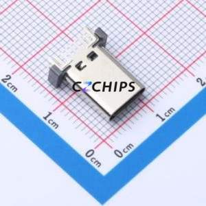 MC-330ZC-H130 USB Connector Through hole Component (THT) Connector Type-C USB 3.1 Female Through Hole - Product Image 1