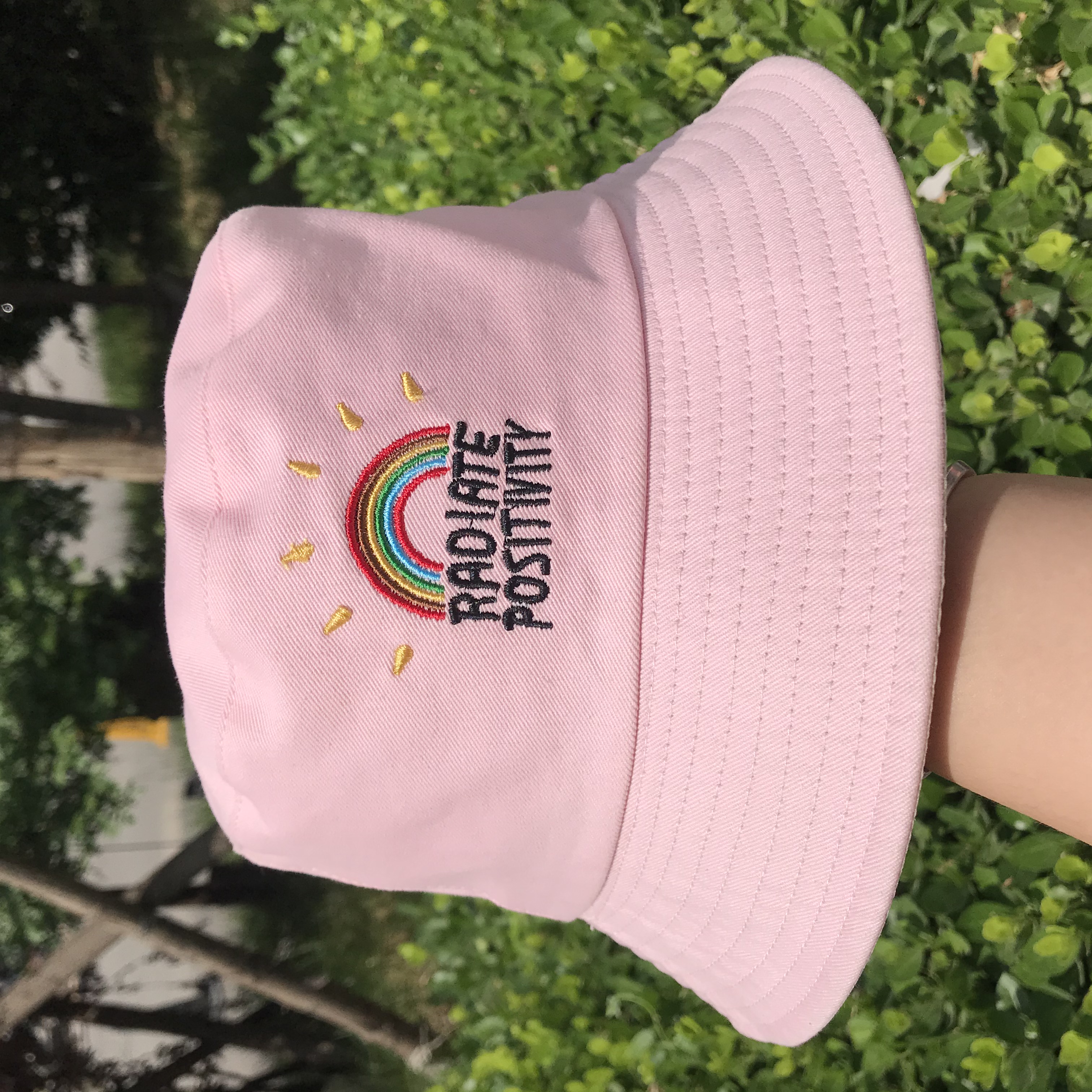 Wholesale 100% Cotton Reversible Bucket Hat With Embroidery Logo