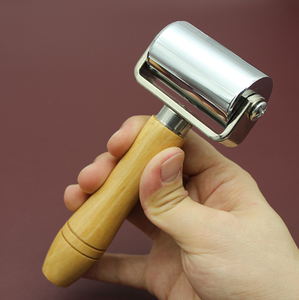 Iron Hand Push Roller Edger Trimming Compactor artigianato fai da te piccoli rulli accessori per ruote - Product Image 5