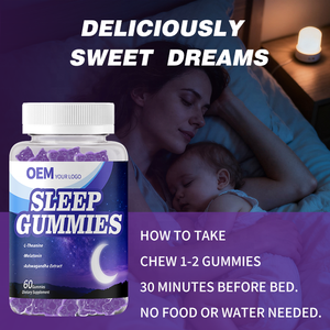 Gummies Sommeil à Succès pour Adultes - Force Maximale Mélatonine Vitamine D Bonbons Gélifiés L-Théanine Magnésium Complément 2 Gummies - Product Image 5