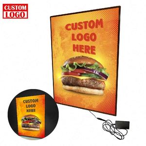 Custom Design Slim <b>Light</b> Box <b>Sign</b> Poster Led Poster Frame 24X36 Led Poster Frame Advertising Box Aluminum - Product Image 1