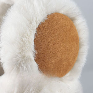 Gu Teng Orejeras Cálidas para Hombre con Orejas de Conejo - de Gamuza, Felpa y Fibra de Poliéster, Plegables y Anchas para Invierno (Circunferencia de la Cabeza) - Product Image 2