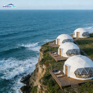 Casa Domo Geodésica Prefabricada de Lujo Personalizada para Hotel, Tienda de Campaña Aislada de Madera para Glamping en Venta, Perfiles de Aluminio - Product Image 4