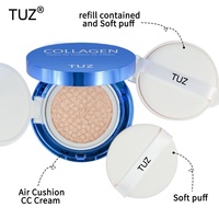 TUZ Collagen Cushion Foundation Refill Tahan Lama Anti Luntur Melembapkan Menyamarkan Noda Krim BB/CC Model 0402 Cross-Border