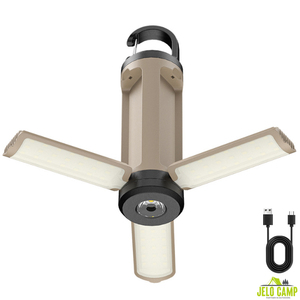 Lámparas de Camping Portátiles Tipo C Recargables, Linterna LED de Emergencia para Exteriores, Tres Luces Plegables para Tienda de Campaña - Product Image 1