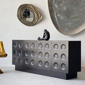 Современный шкаф в стиле Wabi-sabi, Азиатский художественный декор, из массива дерева, консоль, ящик для хранения, ТВ шкаф, мебель для гостиной - Product Image 2