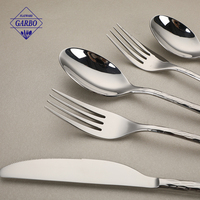 Ensemble de couverts plats en acier inoxydable 201SS à motif tressé, prix de gros usine Jieyang, pour hôtels, supermarchés et restaurants