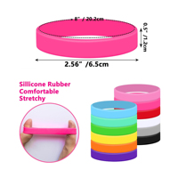 Maßgefertigtes Silikon-Armband Gummiband mit Geprägtem Motivations-Text Perfekt für Sport und Aufgaben
