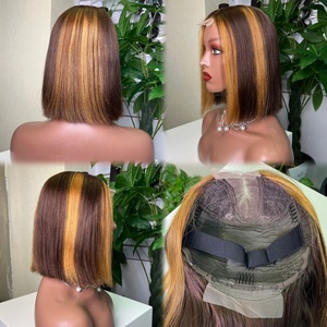 Perruque Bob 100% Cheveux Humains Naturels SDD Vietnam Lisse Baguette avec Fermeture en Dentelle 2x6 Style Kim K – Vente en Gros - Product Image 3