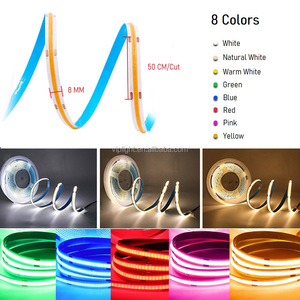 Bande lumineuse <span class=keywords><strong>LED</strong></span> COB 16.4 <span class=keywords><strong>FT</strong></span> 5V COB bandes lumineuses 320LEDS/M bandes lumineuses flexibles pour TV chambre fête bricolage décoration