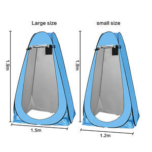 E-RIKE tente de douche portable de haute qualité personnalisée à 2 fenêtres ultralégère pour l'extérieur - Product Image 3