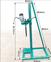 Mini-foreuse portable pour puits d'eau, 1,5 kW, profondeur de forage maximale 40 m, petite machine de forage à commande manuelle