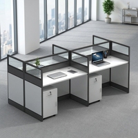 Bureau de travail convertible moderne et durable avec structure métallique, plateau en bois et tiroirs de rangement pour 2 personnes, idéal pour la maison, la villa ou l'hôpital