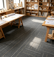 Dalles de moquette de bureau 60x60cm, support non-tissé, insonorisantes, antistatiques, pour bâtiments commerciaux