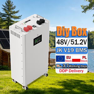 EU JK V19กล่องแบตเตอรี่ DIY แนวตั้ง BMS ชุด LiFePO4 314Ah 304Ah 280Ah 48V พร้อมล้อ and4.3นิ้วตู้โลหะจอ LCD - Product Image 1