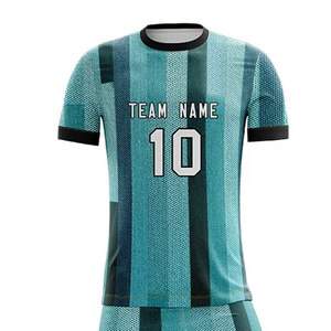 Uniformes de football 100% polyester à vendre, nouveau design, logo personnalisé, uniformes de football à bas prix - Product Image 5