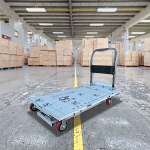 <span class=keywords><strong>Plataforma</strong></span> Elevadora Móvil Eléctrica a Batería, Carro de Carga Industrial de Acero Inoxidable, Fácil de Cargar en Camiones y Furgonetas - Product Image 3