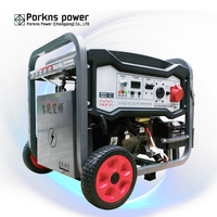 Générateur portable à moteur essence 2kW-10kW, monophasé/triphasé, réservoir de carburant 25L, en stock usine