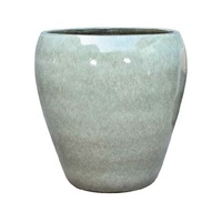 Pots à plantes en céramique vernissée, faits à la main, de forme cylindrique haute et droite, grands pots pour la décoration du hall d'hôtel