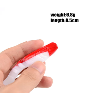 Appâts de pêche Relax Kopyto 85mm 6.8g, leurres souples en plastique pour prédateurs, têtes de jig pour brochet - Product Image 2