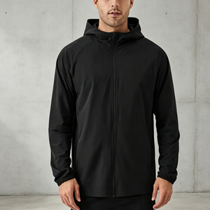 Nuovi Arrivi <span class=keywords><strong>Felpa</strong></span> Sportiva a Maniche Lunghe 100% Cotone con Tasche Laterali Abbigliamento da Palestra Fitness Giacca Sportiva per <span class=keywords><strong>Uomo</strong></span> - Product Image 4
