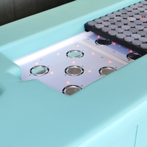 Cama de fisioterapia eléctrica de diseño moderno, mesa de masaje comercial duradera, moxibustión de cuerpo entero, muebles ajustables sin humo - Product Image 2