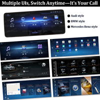 Unit kepala Radio mobil layar 2K Android 13.0, untuk Stereo Audio mobil Mercedes BENZ C-CLASS W204 2008-2010 dengan CPU Qualcomm