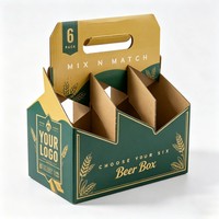 Boîte en carton ondulé personnalisée pour boissons gazeuses, impression sur mesure, haute qualité, emballage pour boissons, encre à base de soja