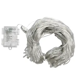 Flat LED string <b>lights</b>, <b>battery</b> operated 3AA, RGBY, 1.5m, ideal for decorating indoors and <b>outdoors</b> at parties and events. - Product Image 2