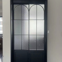 Puerta Interior de Madera PT para Jardín con Doble Acristalamiento de Vidrio Templado y Característica Resistente al Agua