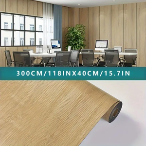 Papel Tapiz Autoadhesivo con Diseño de Madera, Impermeable, para Renovación de Pisos y Muebles de Sala de Estar - Product Image 6