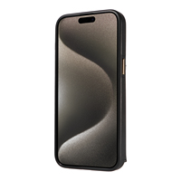 Casing Ponsel Akordion Crossbody untuk iPhone 15 Pro Max, Dompet 7 Kartu, Pemblokir RFID, Penyangga Cincin Anti Benturan, Perlindungan 360 Derajat