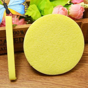 Pack de 12 éponges triangulaires en cellulose compressée naturelle, écologiques, pour le <span class=keywords><strong>shampoing</strong></span>, le nettoyage du visage et le démaquillage - Product Image 4