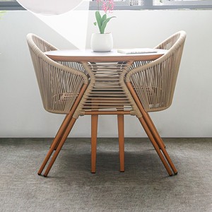 Juego de Muebles de Balcón para 2 Personas, Ahorra Espacio, 3 en 1, Muebles de Patio, Mimbre de Ratán Sintético, Juego de Muebles de Jardín - Product Image 2