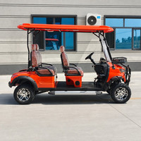 Voiturette de golf électrique 4 places de haute qualité avec batterie au lithium, autonomie de 100 km, véhicule utilitaire pour parc industriel, en stock, certifiée CE