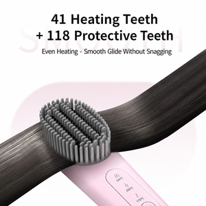 <span class=keywords><strong>Spazzola</strong></span> Lisciante <span class=keywords><strong>per</strong></span> <span class=keywords><strong>Capelli</strong></span> 2-in-1 Senza Fili, Ricaricabile USB con Ioni Negativi - Product Image 5