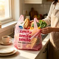 Ecologisch verantwoorde recyclebare materiaal, sterke draagkracht, opdruk met aangepast logo, stevige poly-shopper