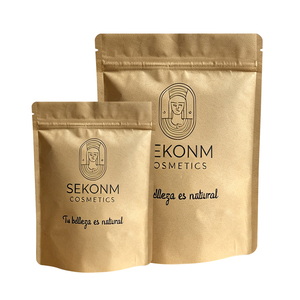 Custom Printed Kraft Paper Zipper Bag Eco Friendly Stand up <b>pouch</b> for Natural Skincare Products - Product Image 5