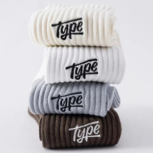 Wholesale High Quality Custom Logo Embroidered Crew <b>Socks</b> OEM Personalised Plain Knitted Designer for Men - Product Image 2