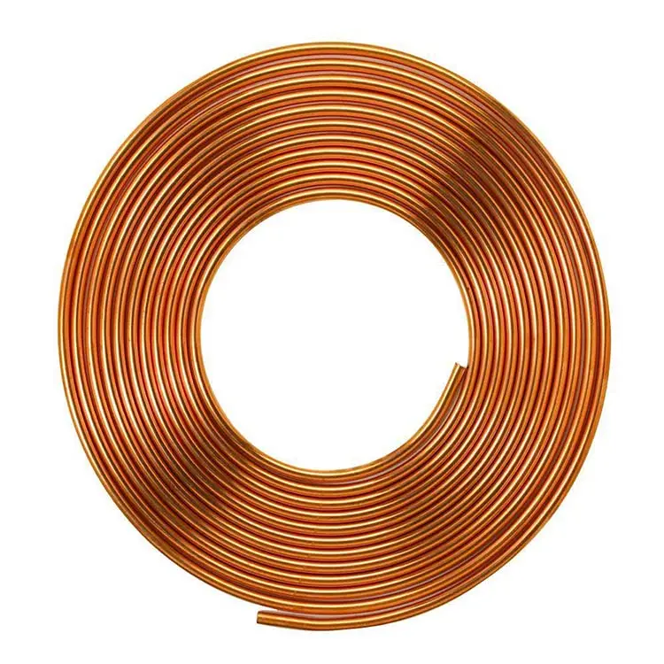 ASTM B280 3/8 "15m(50FT)/Rollo de bobina de tubo de cobre para panqueques