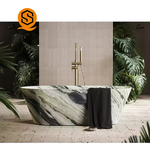 Shinestone Usine Naturel Poli Jade Vert Tablier En <span class=keywords><strong>Pierre</strong></span> Artificielle pour Hôtel Salles De Bains Trempage Douche <span class=keywords><strong>Baignoire</strong></span> Whirlpool - Product Image 3