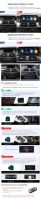 XTRONS 12,3 pulgadas Android 13 8Core 64GB Radio Android para BMW X5 E70 X6 E71 Carplay pantalla 4G LTE Android Auto Estéreo Para Autos