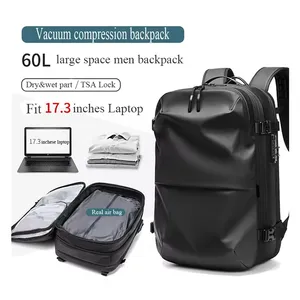 Vacuum Travel Bag Compression Storage Bag Air Backpack Mens Airback Bag Built-in Compression For Suitcase Luggage