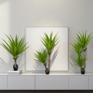 90cm 140cm 170cm màu xanh lá cây nhựa nhân tạo Yucca cảnh quan mô phỏng cây bonsai cây hoa lay ơn cỏ cho giáng sinh trang trí - Product Image 2