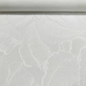 Cortinas Voile Blancas Jacquard al por Mayor DaiRui con Diseño de Plumas y Hojas, con Ojales, <span class=keywords><strong>para</strong></span> Hotel y Sala de Estar - Product Image 2