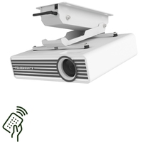 Support de projecteur de plafond inclinable à 90 degrés motorisé électrique avec matériau SPCC Capacité de 26,5 livres Télécommande